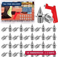 95Pcs 1/4 Inch Track Spikes, Stainless Steel Track and Cross Country Spikes with