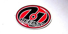 Heelys Sticker Decal Logo Red Black Oval Collectible Skateboard Shoes Brand New