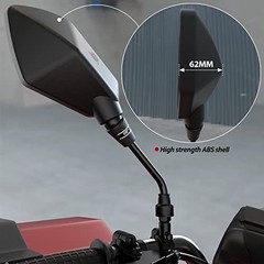 Motorcycle Mirrors ATV Mirrors with 7/8″ Handlebar Mount Compatible with