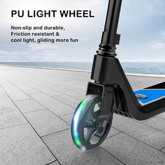 Patinete eléctrico para niños de 6 a 10 años, con arranque rápido, velocidad