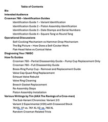 Crosman 760 – Self Cocking Handbook – Rebuilders Guide – Variants 1-4 — Rev. 2