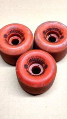 VINTAGE 80’s SLIME BALLS VISION BLURR Skateboard Wheels 60mm 97A RED Green