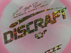 5X McBeth (OOP) ESP Buzzz-Swirly Purple & Green w Gold Holographic Hearts Foil