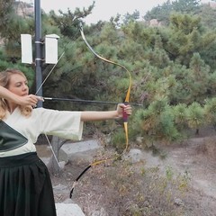 20-50lbs 61″ Mongolia Yuan Bow Traditional Laminated Horse Longbow for Adult
