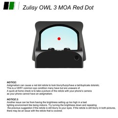 EDC 3 MOA Red Dot Sight OWL for Beretta 92 98 FS M9 A1 Doctor cut Mount Plate
