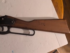 Vintage King model 2136 single shot air rifle NICE 1940s Works