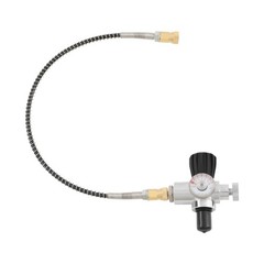 High Pressure PCP Paintball Fill Station Air Tank Valve Regulator + Hose 4500PSI