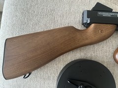 Thompson U.S. Model 1928 Electric Airsoft Rifle Drum Magazine Wood-Style