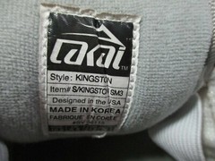 LAKAI LTD. Skateboarding Shoes – S / KINGSTON SM3 Size 10.5 White Leather 05115