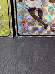 1988 Royal Prism Jewel Michael Jordan Gold Large Square Vending Sticker STAINS