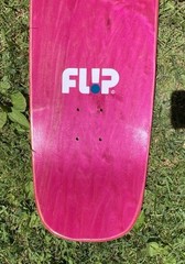 New Flip Lance Mountain Vato Pool Shaped Skateboard Deck 9 Blue Plaster Crusty