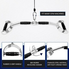 Yes4ALL Tricep Press Down Cable Machine Attachment Set, LAT Pulldown Attachment