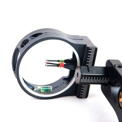 3 Pin Bow Sight – Fiber, Brass Pin, Aluminum Machined – Right and Left Handed