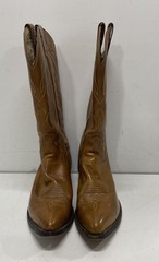 Tony Lama Tan Leather Western Cowboy Boots Style DVM2702 Men’s Size 9 D