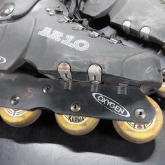 Oxygen Argon AR1.0 Aggressive Inline Skates Black Men Size 8-8.5 26