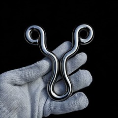 Mirror Stainless Steel Slingshot Handmade Flat/Recurve Fits Round & Flat Bands