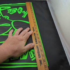 Vintage Bad Boy Club Poster Skateboard Surf Bmx 1980s Neon Green