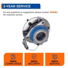 PAROD Pair 512243 Rear Wheel Bearing Hub Assembly Fit for 2004-2007 Cadillac …