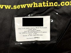 1 20′ x 30′ White FR Sharkstooth Scrim Backdrop w/ Grommets + Ties