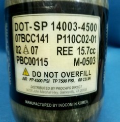 UNTESTED Draxxus 4500 PSI Paintball Tank Air System