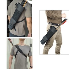Archery Lightweight Back Arrow Quiver Dual Use Foldable Compact Hip Arrows Ba…