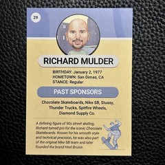 Richard Mulder 2026 Illustrated Skateboarding Trading Card | Chocolate Skate 411