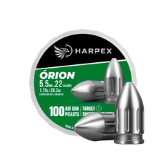 Harpex Orion .22 (5.5mm) Cal Airgun pellets – Lead Heavy Impact 26.2gr