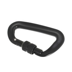 4 Pack Heavy Duty Aviation Aluminum D-Shaped Locking Carabiners Clip 12 KN
