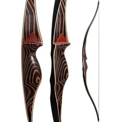 54″ Traditional Recurve Bow Wooden &Arrows 20-70LBS for Archery Hunting Shooting