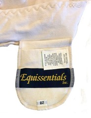 Equissentials White leather seat Equestrian riding tights, size 28