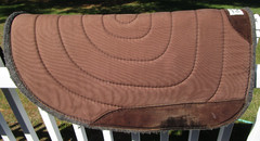 DIAMOND WOOL WESTERN BROWN BARREL PAD 29.5″ X 29.5″ X 1″