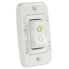 12345 Low Profile Slide-Out Switch with Bezel White
