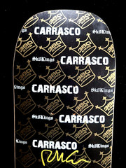 Richy Carrasco Dual Signed Sk8Kings Glow in the Dark Skateboard Autographed Deck