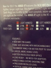 New Spot Hogg IT With Multi-Ring Tech RH 5 Pin 0.19 HI5R19