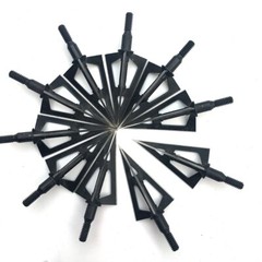3/6/12/24/60pcs Broadheads 3 Blades Arrowheads Tip Steel For Bow And Crossbow