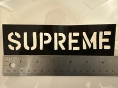 Supreme Hard Logo BLACK Sticker SS26 (Clear Sticker)