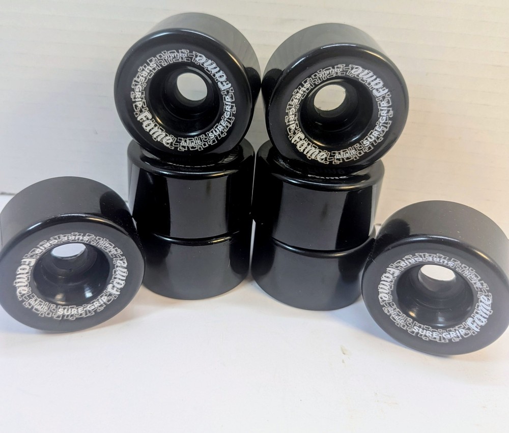 Fame Super Grip indoor artistic Roller Skate Wheels black qty 8 NEW