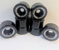 Fame Super Grip indoor artistic Roller Skate Wheels black qty 8 NEW