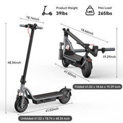 Electric Scooter for Adult, 28 Miles Long Range, 550W Peak Motor,20MPH Max Speed