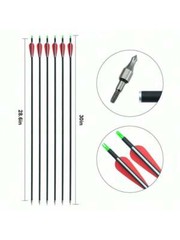 12Pack 30-inch Carbon Arrows SP500 Archery Hunting For Compound&Recurve Bow