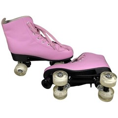 XUDREZ Light Up Roller Skates High-Top Rare Pink Purple Size 45 Carry Bag