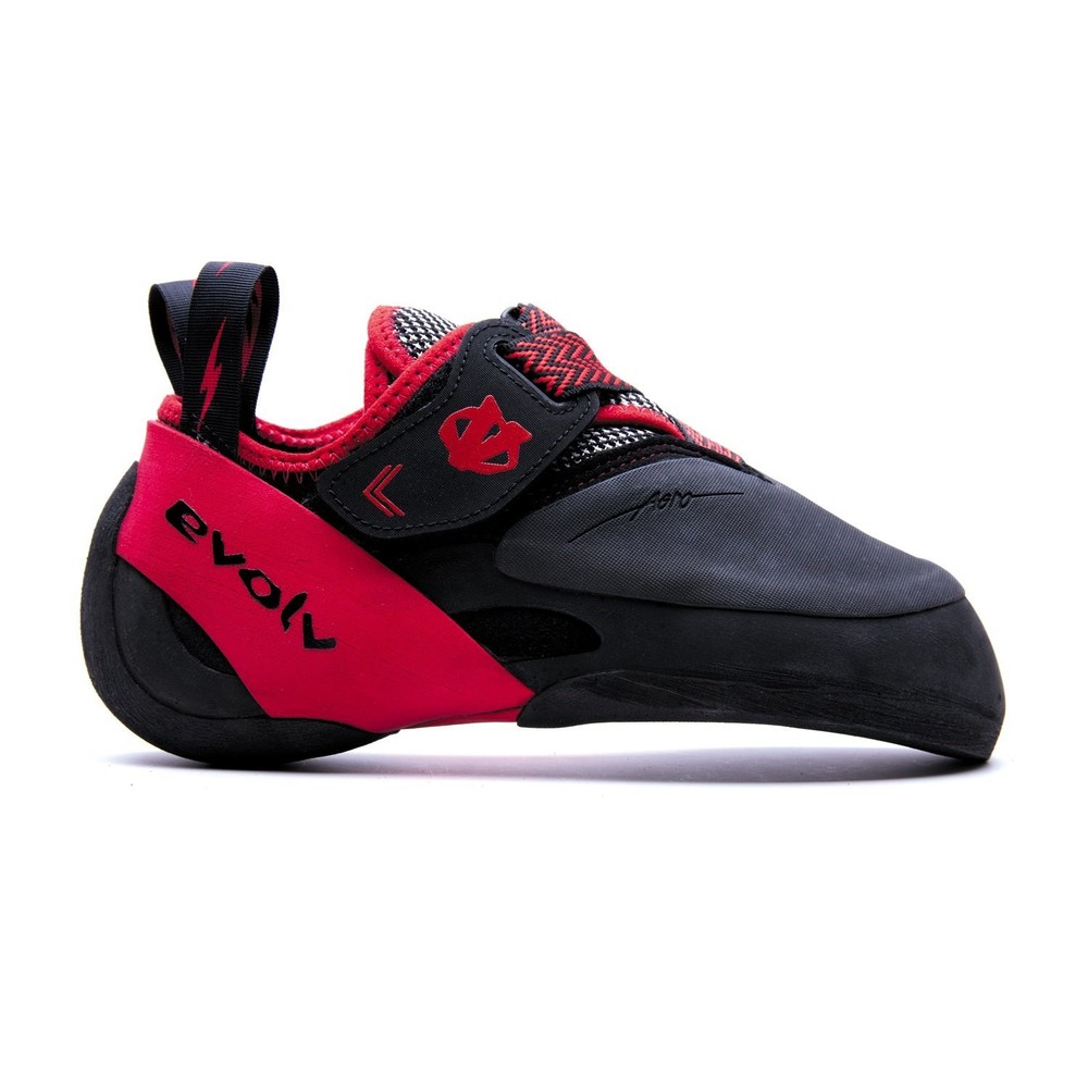 Evolv Agro Climbing Shoes – Size 13.5 (Black/Red) – New in box