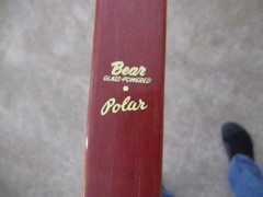 Vintage 1953 Bear Archery Polar Bow 44 lbs. 64″ RH Glass Power SN. NJ444