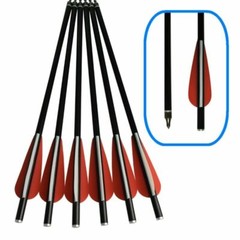 12X Fiberglass Crossbow Bolts Hunting Arrows For Shooting Practice Flat Nocks US