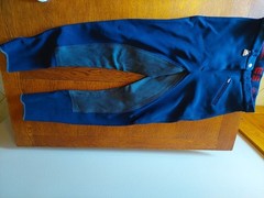 Breeches Full Seat Schumacher Ladies Sz 44 Horse Made in W Germany Navy GL