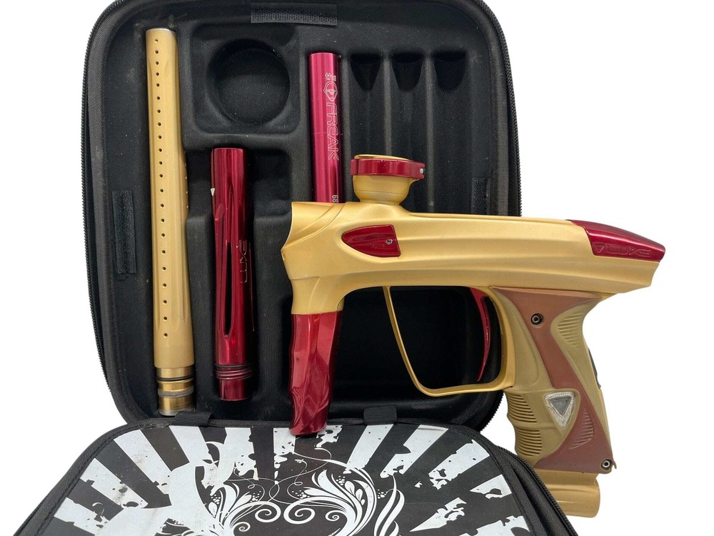 DLX Luxe 2.0 Gold/Red Paintball Gun