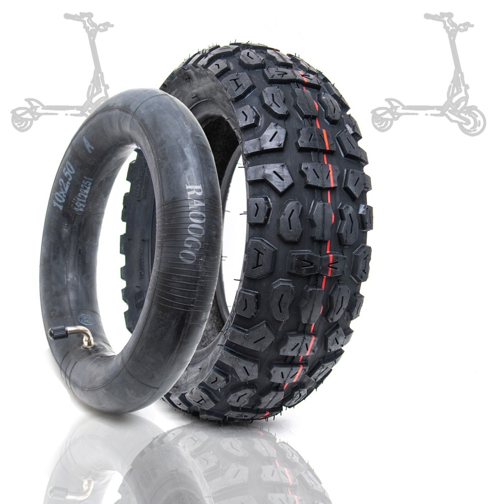 10×3 Tire fit 255×80 & 80/65-60 Thick Ruber Anti-Slip Off-Road Electric Scooter