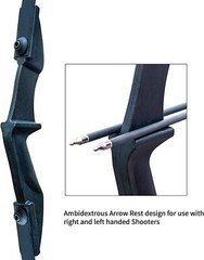 Archery Recurve Bow Arrows Set 30 40LBS Straight Longbow Bow Right and Left Hand