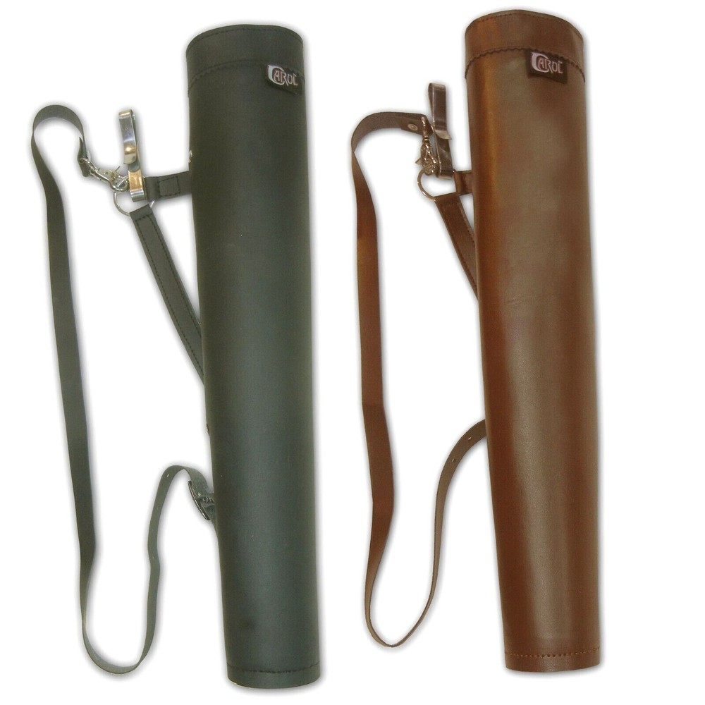 DUAL USE RECURVE/ LONGBOW FAUX LEATHER SHOULDER BACK/SIDE ARROW QUIVER BAG