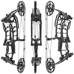 Compound Bow Adjustable 40-65lbs 320fps Hunting Fishing Target Shooting Adults